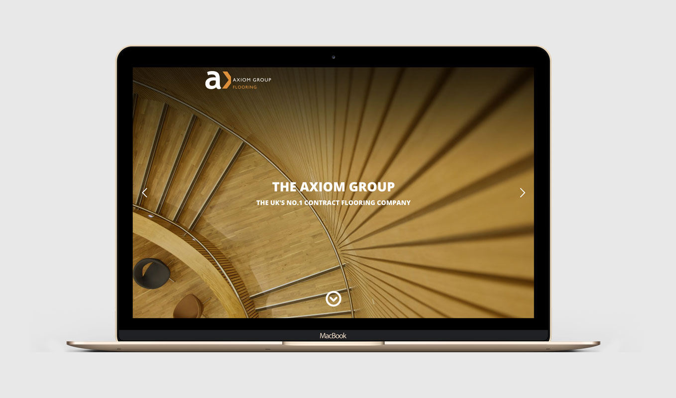 Axiom Contract Flooring website design by Avid Creative Hampshire