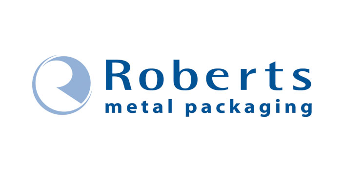 Roberts Metal Packaging logo design by Avid Creative Hampshire